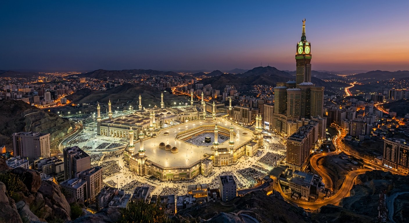 Suasana Makkah dari kejauhan